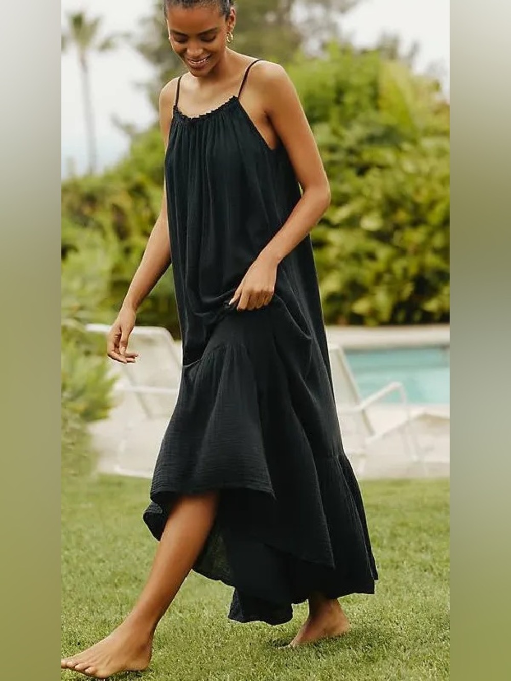 The Malika Gauze Maxi Dress by Celandine